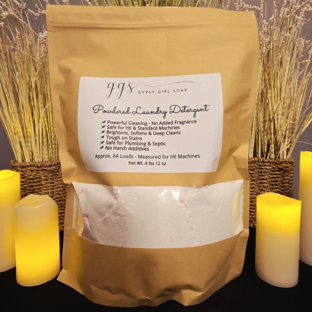GGS Powdered Laundry Detergent Refill 64 Loads 4 lbs 12 oz Without Wooden Scoop